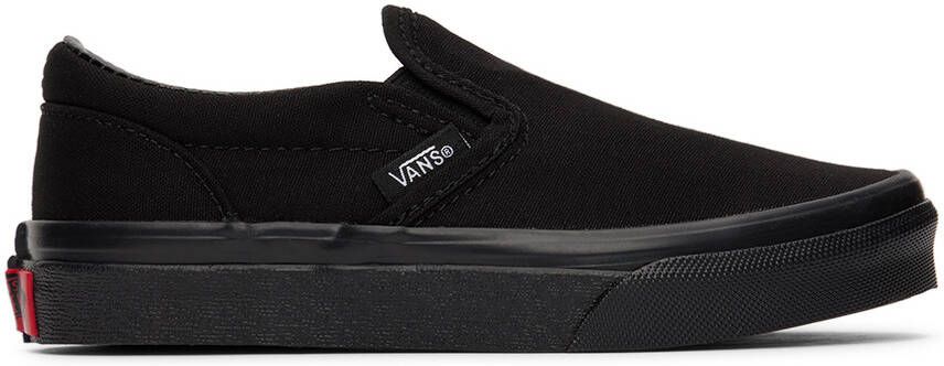 Vans Kids Black Classic Slip-On Little Kids Sneakers - Picture 4