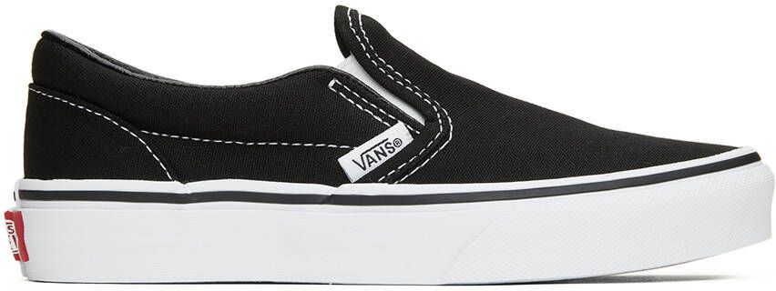 Vans Kids Black Classic Slip-On Little Kids Sneakers - Picture 5