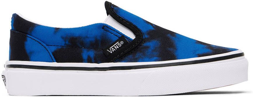 Vans Kids Blue Classic Slip-On Little Kids Sneakers - Picture 4