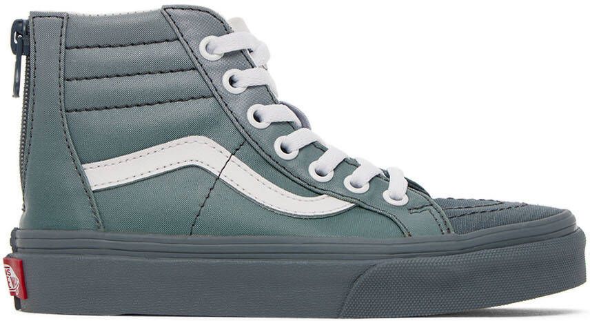 Vans Kids Gray Sk8-Hi Zip Little Kids Sneakers - Picture 4