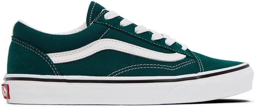 Vans Kids Green Old Skool Big Kids Sneakers - Picture 4