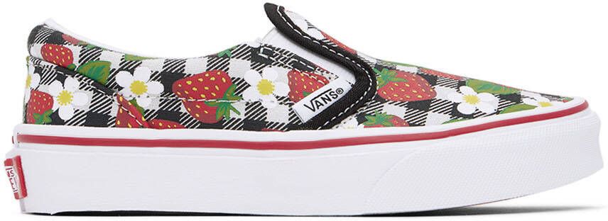 Vans Kids Multicolor Gingham Classic Slip-On Little Kids Sneakers - Picture 4