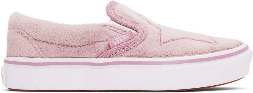 Vans Kids Pink ComfyCush Slip-On V Little Kids Sneakers