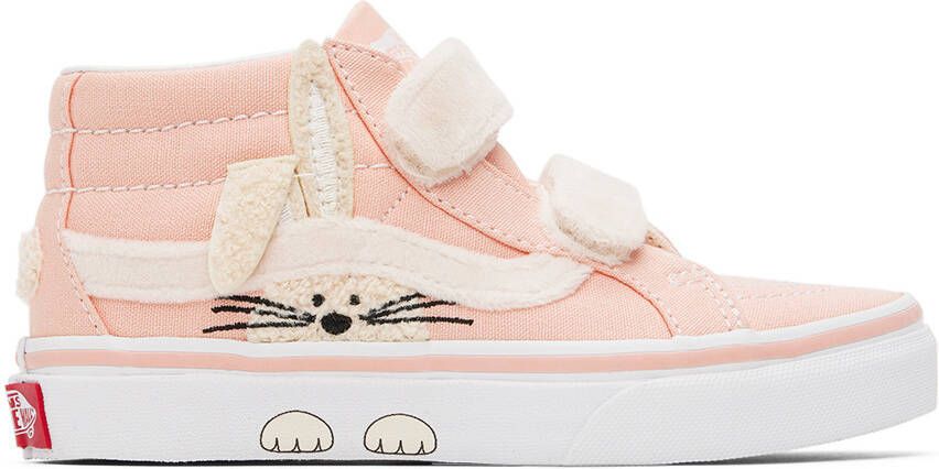 Vans Kids Pink Sk8-Mid Reissue Little Kids Sneakers - Picture 5