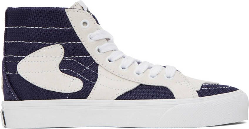 Vans Navy & Off-White Sk8-Hi WP VR3 LX Sneakers - Picture 5