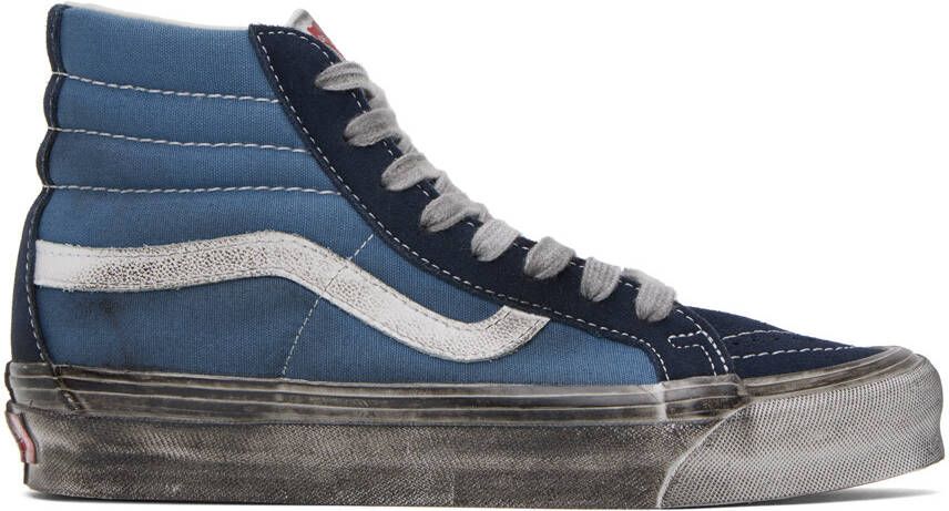 Vans Navy OG SK8-Hi LX Stressed Sneakers - Picture 5