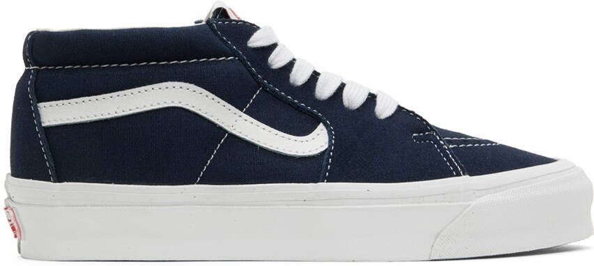 Vans Navy OG Sk8 Mid LX Sneakers - Picture 5
