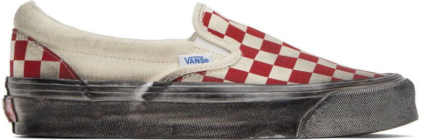 Vans Off-White OG Classic Slip-On LX Stressed Sneakers - Picture 5