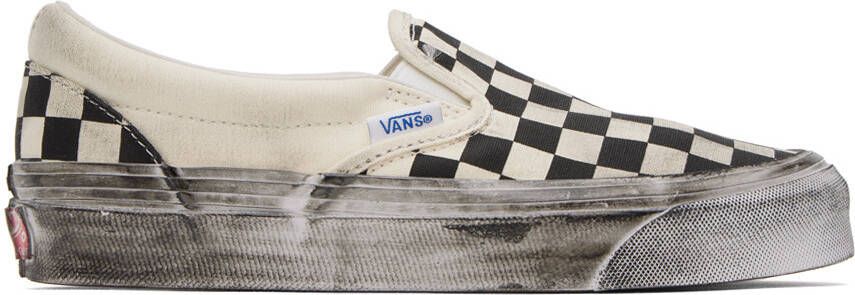 Vans Off-White OG Classic Slip-On LX Stressed Sneakers - Picture 4