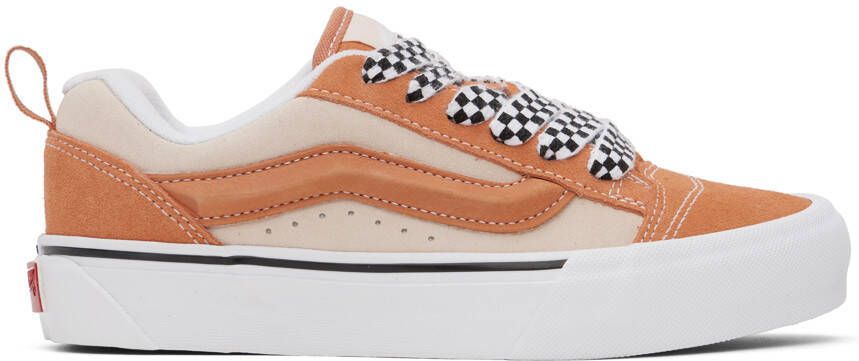 Vans Orange & Beige Knu Skool VLT LX Sneakers - Picture 5