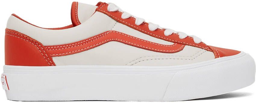 Vans Orange & White Style 36 VLT LX Sneakers - Picture 5