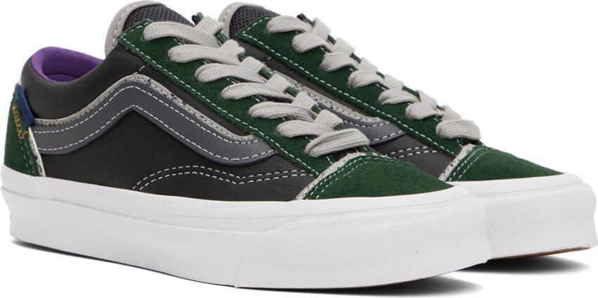 Vans Black & Green OG Style 36 UI Sneakers - Picture 2