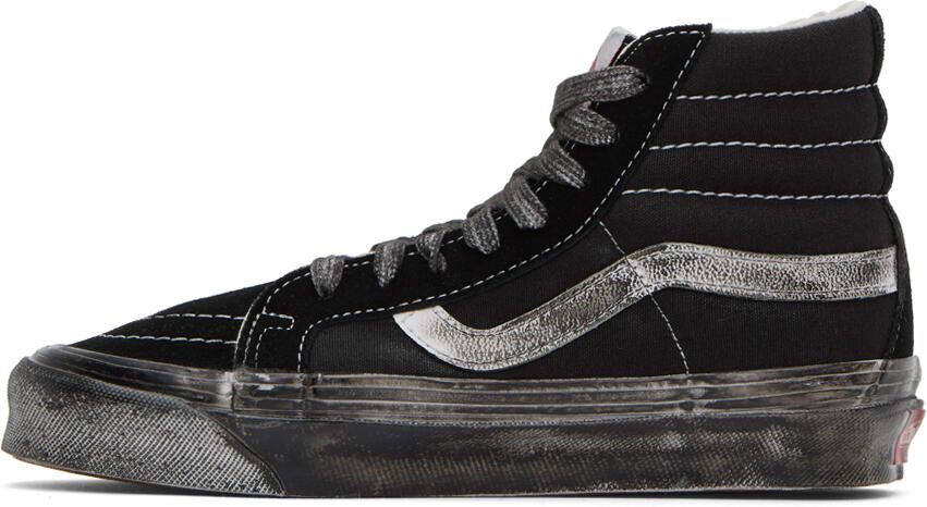 Vans Black OG SK8-Hi LX Stressed Sneakers - Picture 4