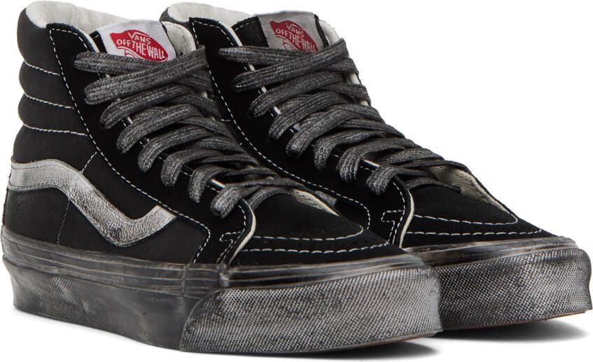 Vans Black OG SK8-Hi LX Stressed Sneakers - Picture 2