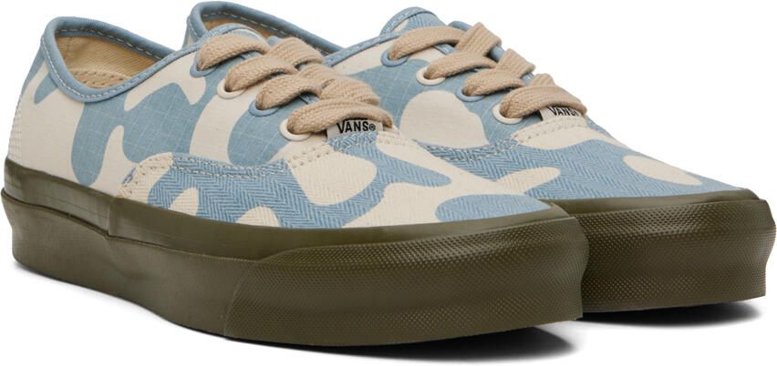 Vans Off-White & Blue OG Style 50 Sneakers - Picture 3