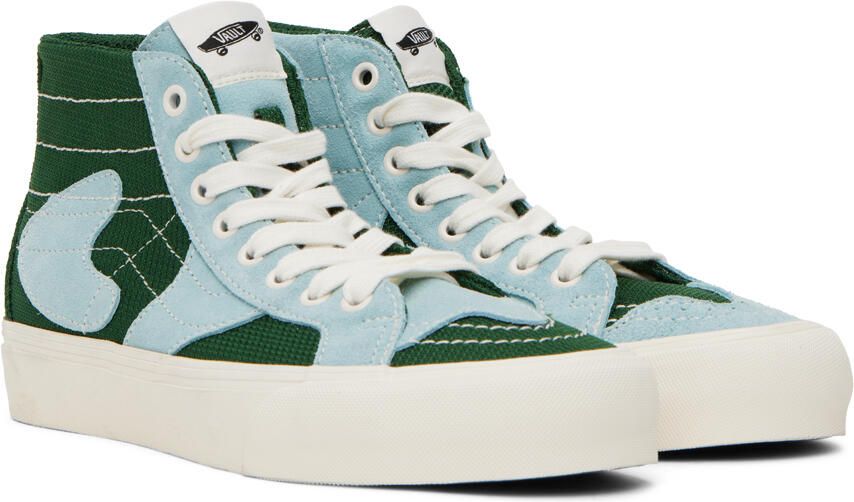 Vans Green & Blue Sk8-Hi WP VR3 LX Sneakers - Picture 2