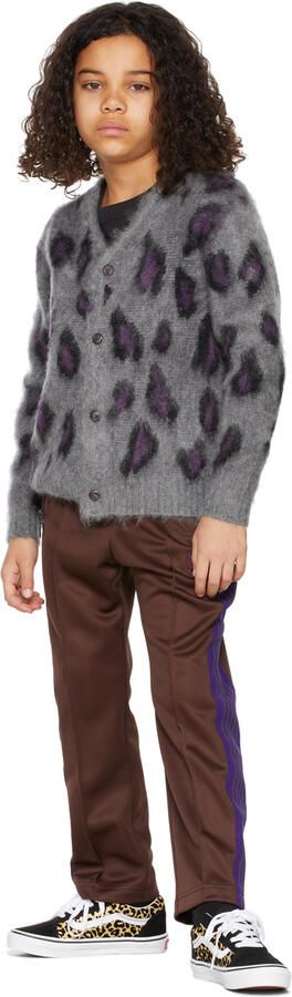 Vans Kids Black & Gold Leopard Old Skool Little Kids Sneakers - Picture 4