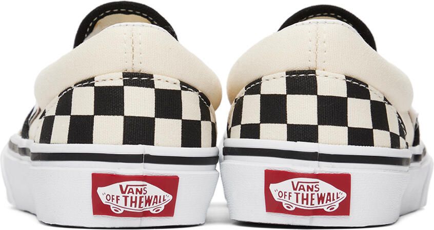 Vans Kids Black & Off-White Classic Slip-On Little Kids Sneakers