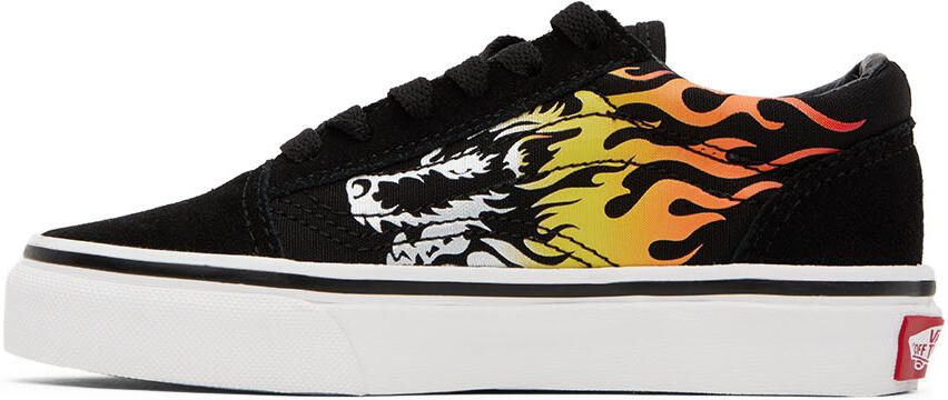 Vans Kids Black Old Skool Sneakers - Picture 3