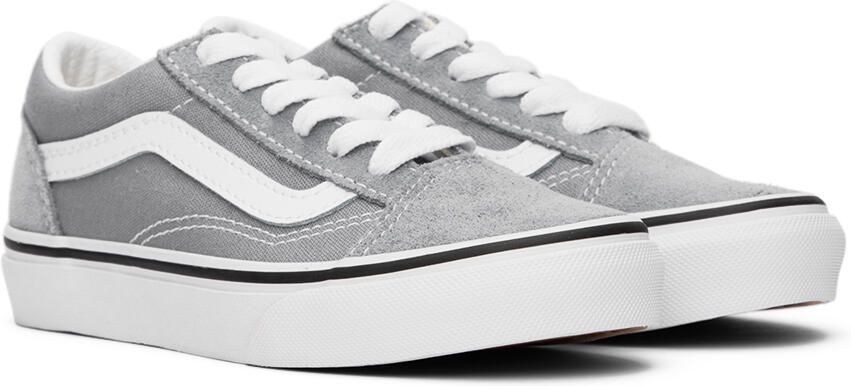 Vans Kids Gray Old Skool Little Kids Sneakers - Picture 2