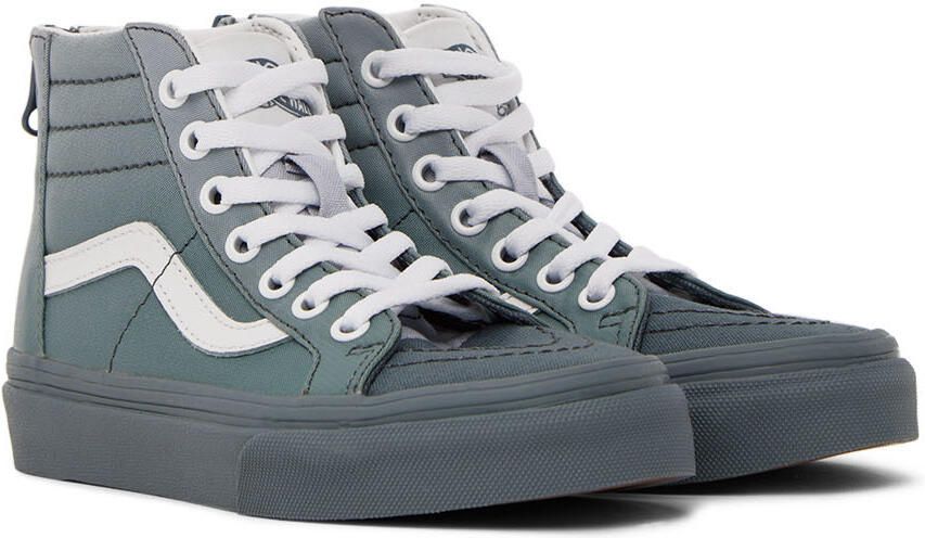 Vans Kids Gray Sk8-Hi Zip Little Kids Sneakers - Picture 2