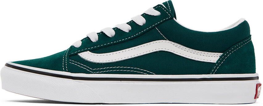Vans Kids Green Old Skool Big Kids Sneakers - Picture 3