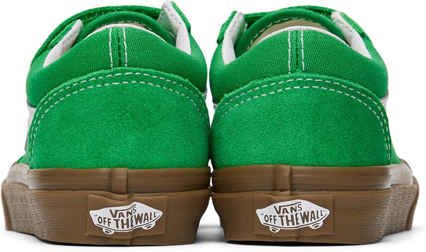 Vans Kids Green Old Skool V Little Kids Sneakers