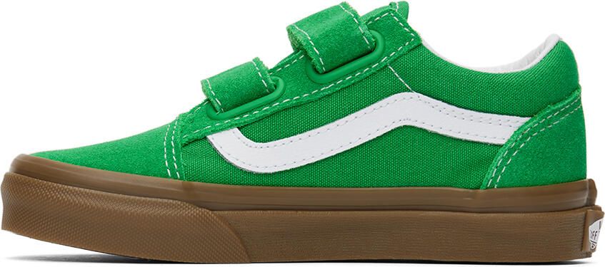 Vans Kids Green Old Skool V Little Kids Sneakers - Picture 3