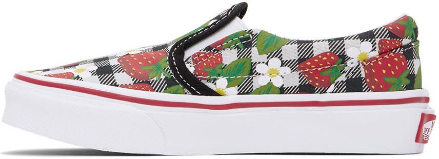 Vans Kids Multicolor Gingham Classic Slip-On Little Kids Sneakers - Picture 3
