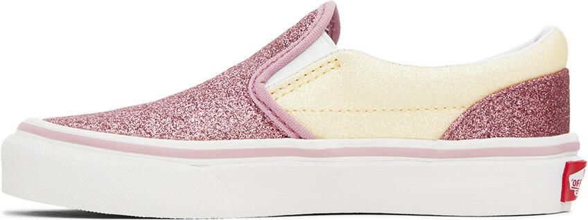 Vans Kids Pink & Off-White Sk8-Hi Zip Little Kids Sneakers - Picture 4