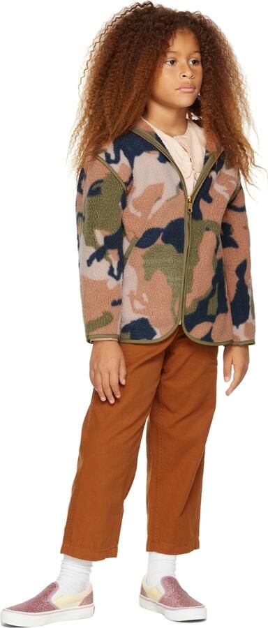 Vans Kids Pink & Off-White Sk8-Hi Zip Little Kids Sneakers - Picture 2