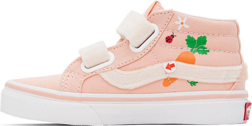 Vans Kids Pink Sk8-Mid Reissue Little Kids Sneakers - Picture 3