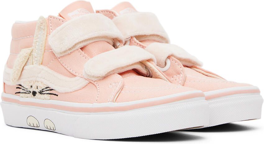 Vans Kids Pink Sk8-Mid Reissue Little Kids Sneakers - Picture 2