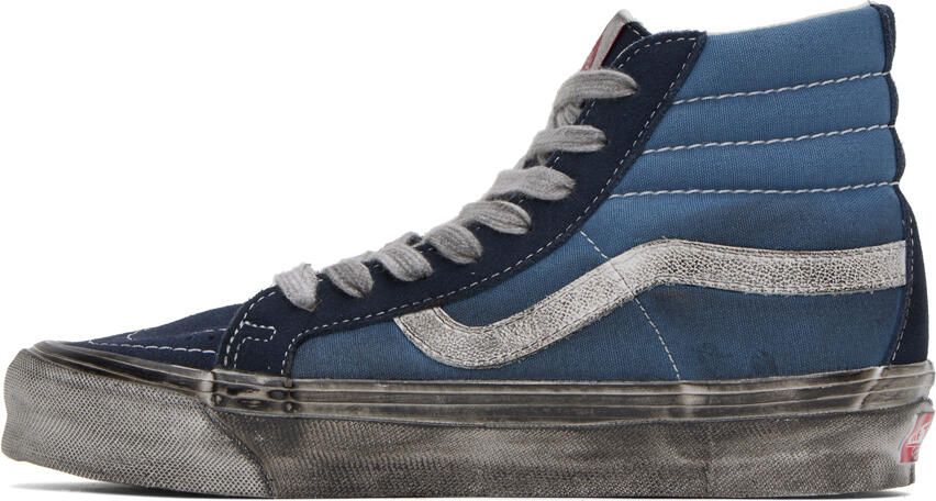 Vans Navy OG SK8-Hi LX Stressed Sneakers - Picture 3