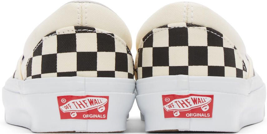 Vans Off-White & Black OG Classic Slip-On LX Sneakers - Picture 4