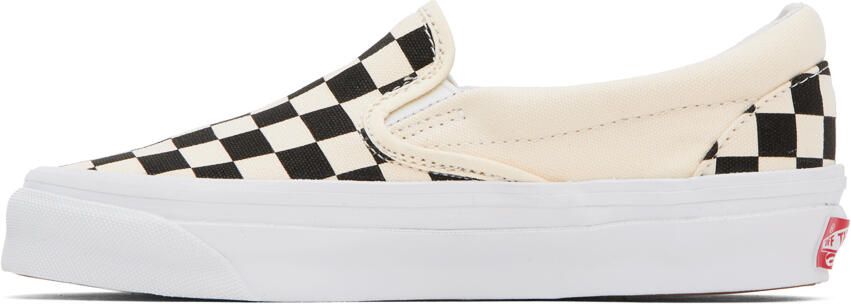 Vans Off-White & Black OG Classic Slip-On LX Sneakers - Picture 9
