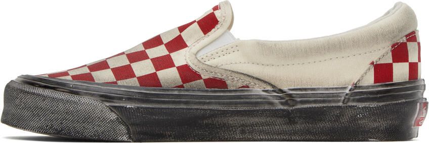 Vans Off-White OG Classic Slip-On LX Stressed Sneakers - Picture 4