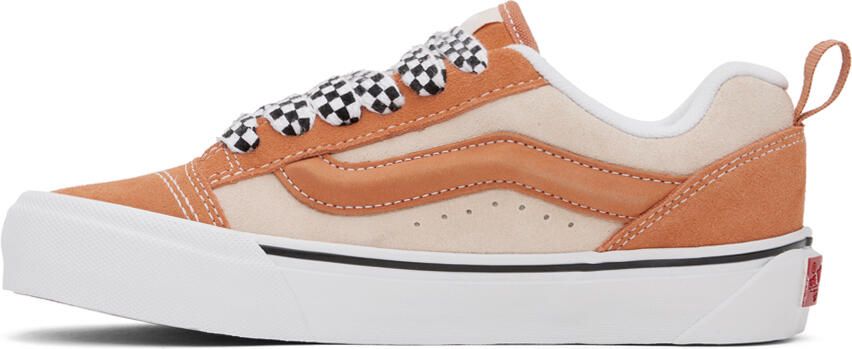 Vans Orange & Beige Knu Skool VLT LX Sneakers - Picture 3