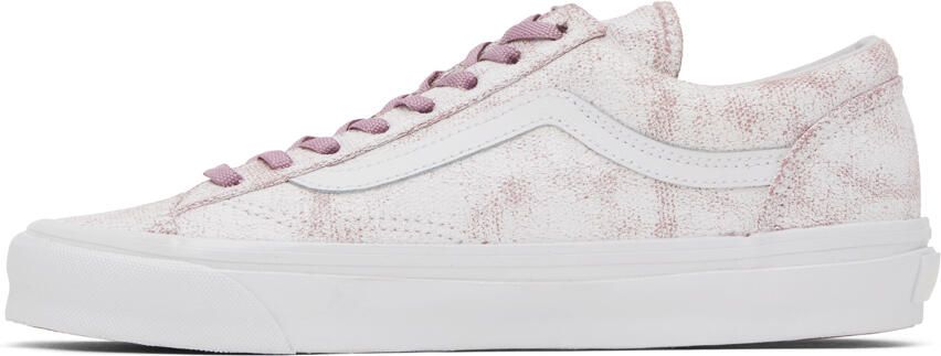 Vans White & Pink Vault OG Style 36 LX Sneakers - Picture 9