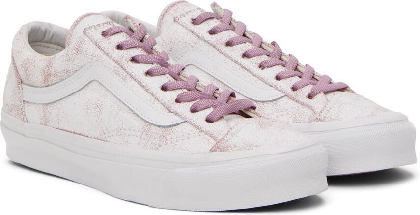 Vans White & Pink Vault OG Style 36 LX Sneakers - Picture 2