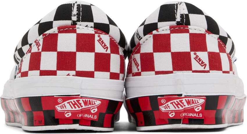 Vans White & Red OG Classic Slip-On LX Sneakers