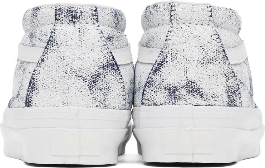 Vans White OG Sk8 Mid LX Distress Sneakers - Picture 2