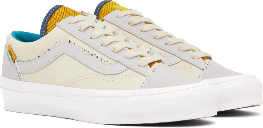 Vans Yellow & White OG Style 36 UI Sneakers - Picture 2