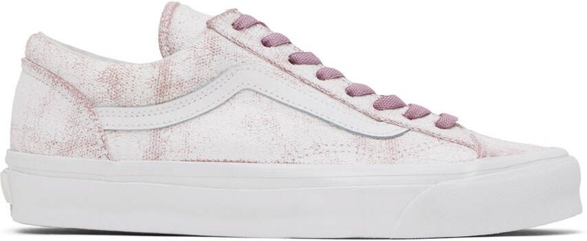 Vans White & Pink Vault OG Style 36 LX Sneakers - Picture 8