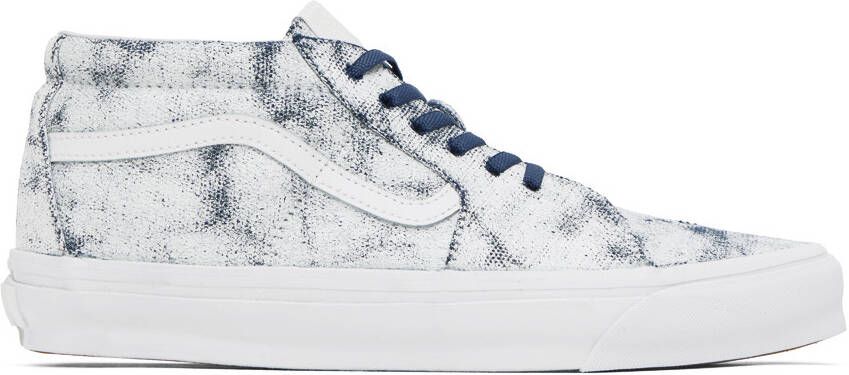 Vans White OG Sk8 Mid LX Distress Sneakers - Picture 6