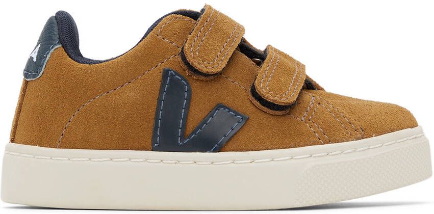 VEJA Baby Tan & Navy Esplar Sneakers - Picture 4
