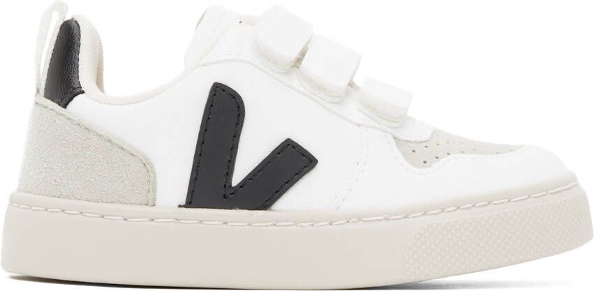 VEJA Baby White & Black V-10 Sneakers - Picture 4
