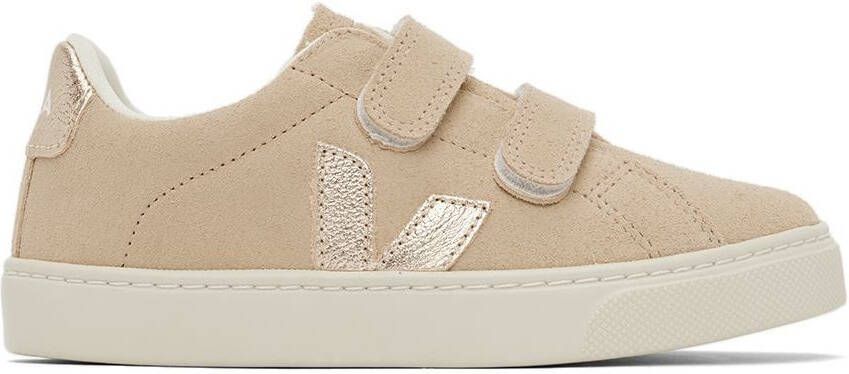 VEJA Kids Beige Suede Esplar Sneakers