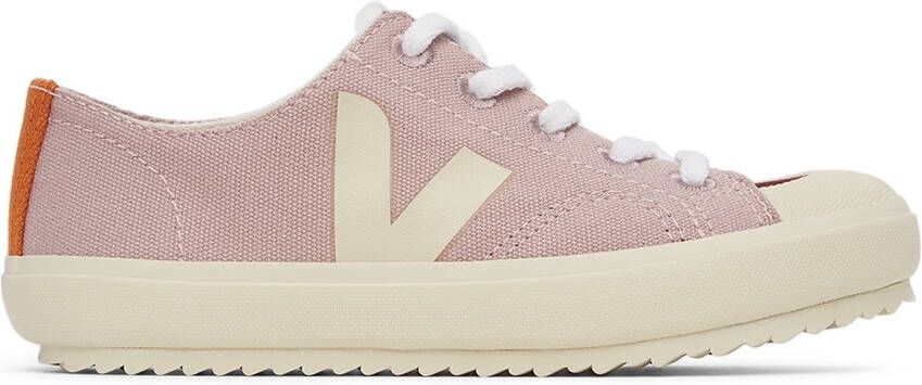 VEJA Kids Pink & Burgundy Canvas Flip Sneakers