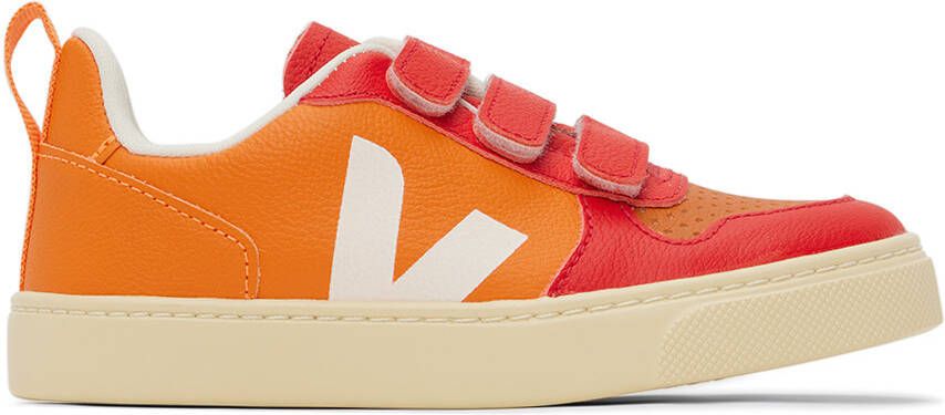 VEJA Kids Red & Orange V-10 Sneakers - Picture 5